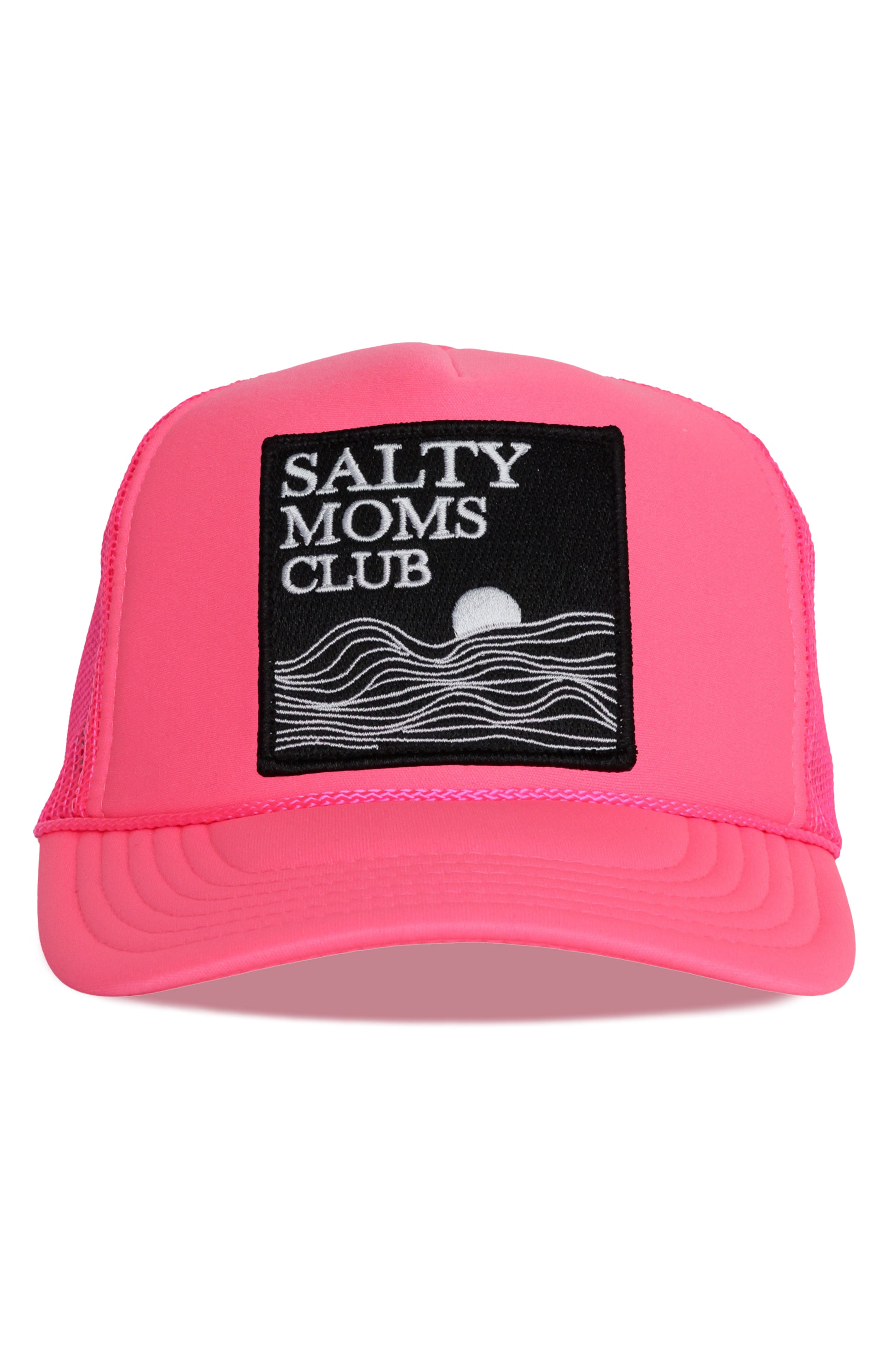 Salty Moms Trucker Hat in Pink