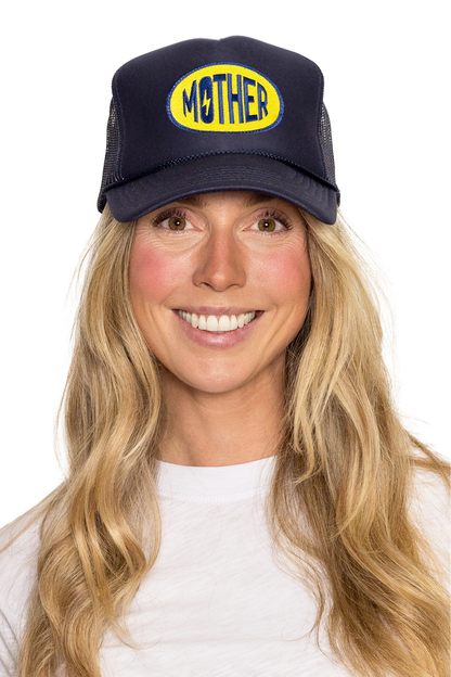 Mother Trucker Hat in Navy