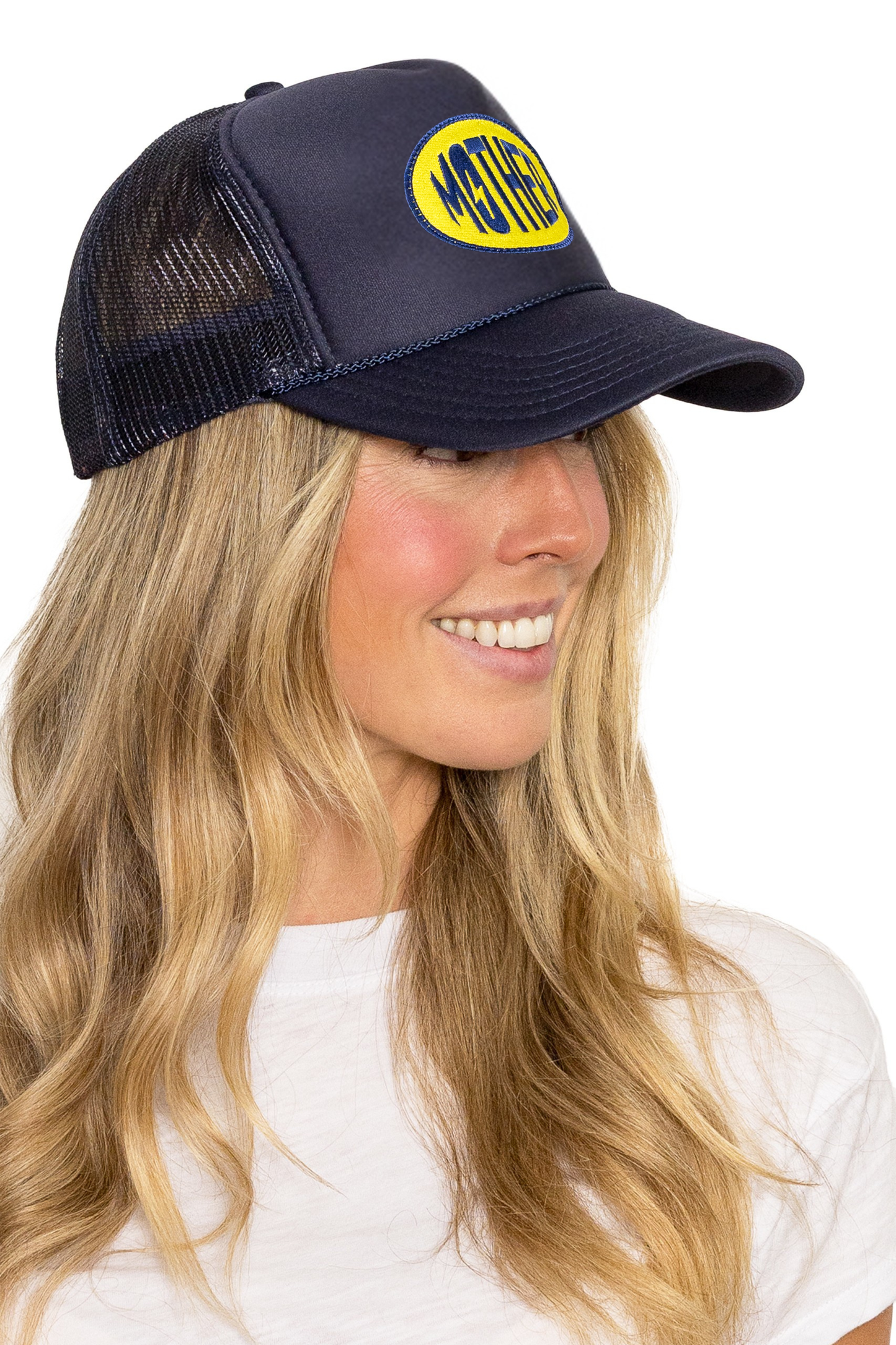 Mother Trucker Hat in Navy