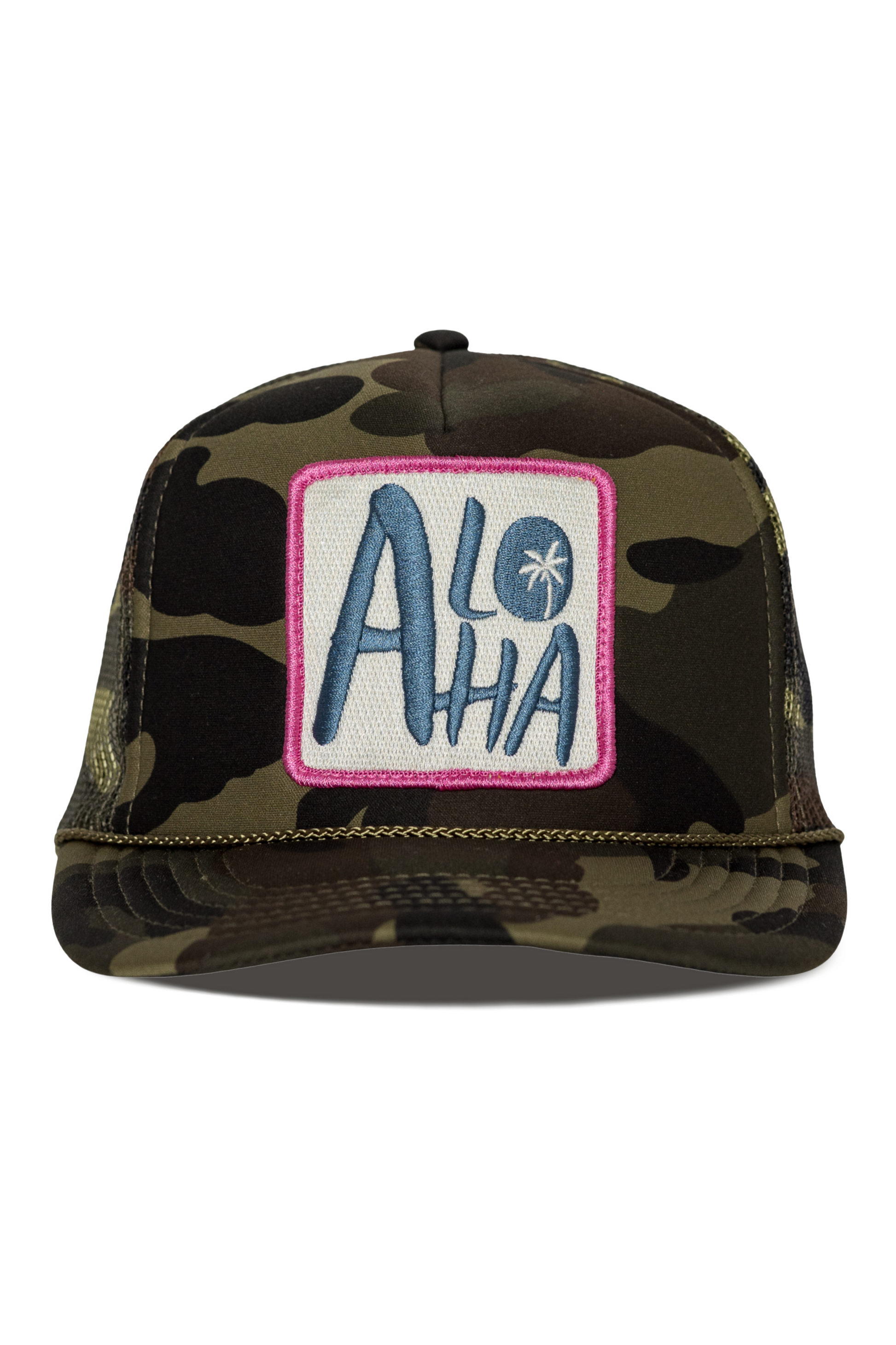 Aloha Trucker Hat In Camo – Shop Friday Feelin - Main Image