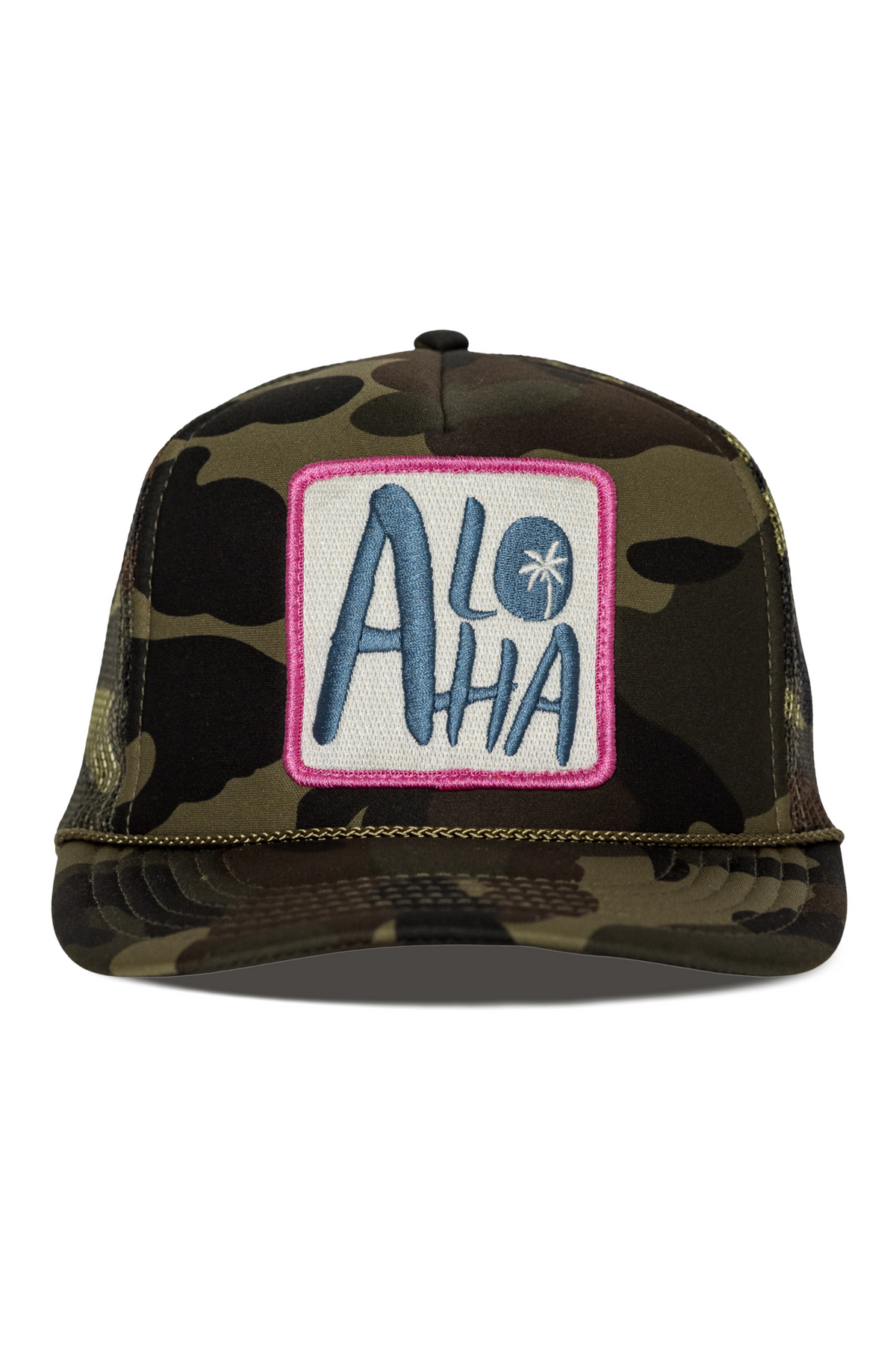Aloha Trucker Hat In Camo – Shop Friday Feelin display picture 2