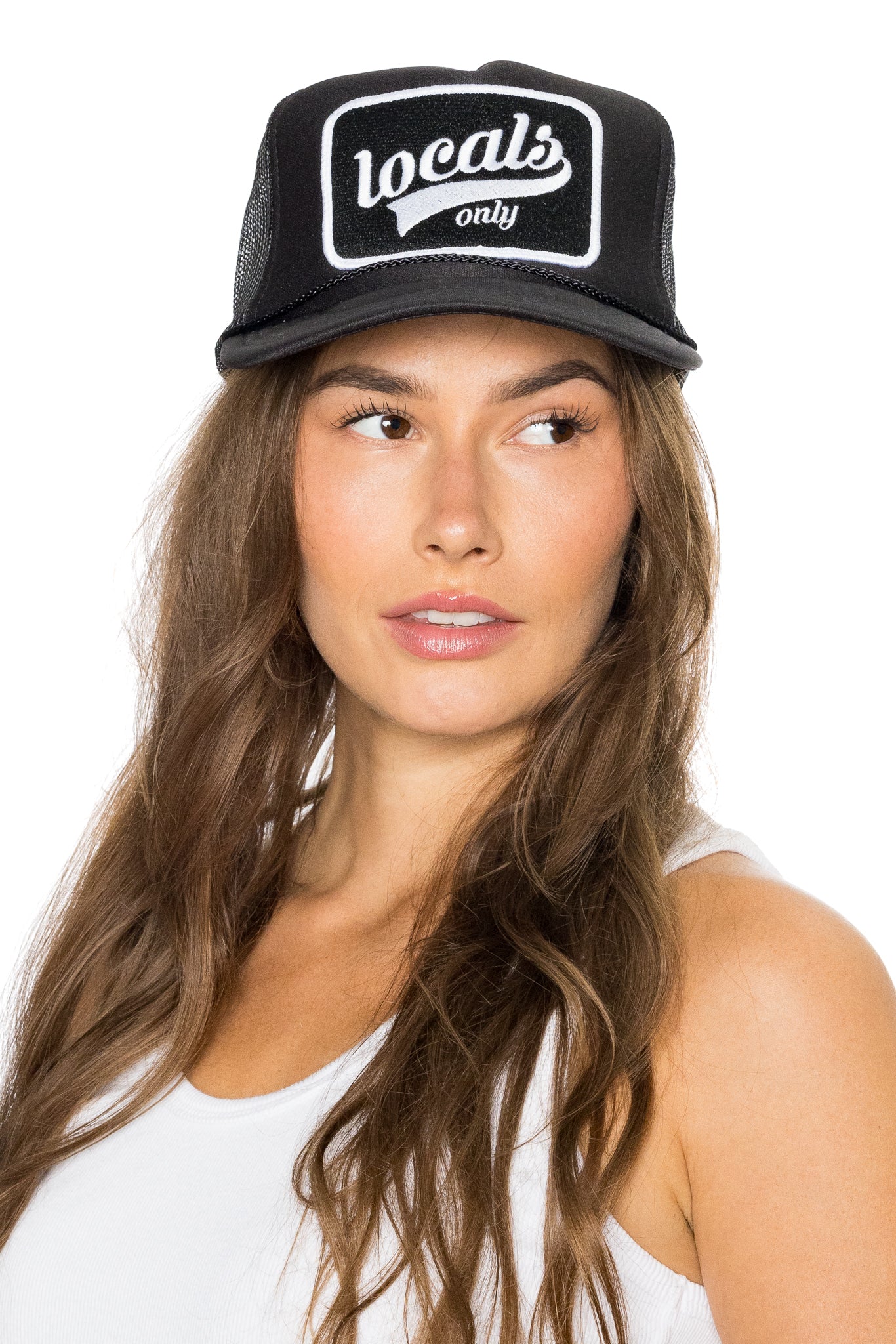 Black Trucker Hat 