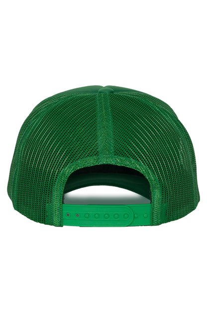 Santas Helper Trucker Hat in Green