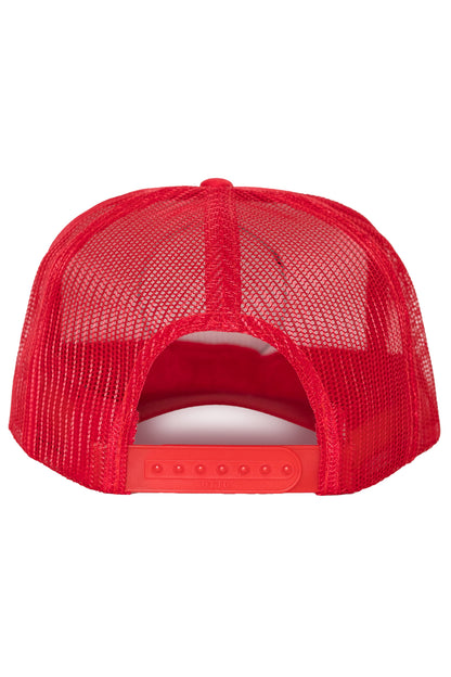 Get Happy Outside Trucker Hat in Red