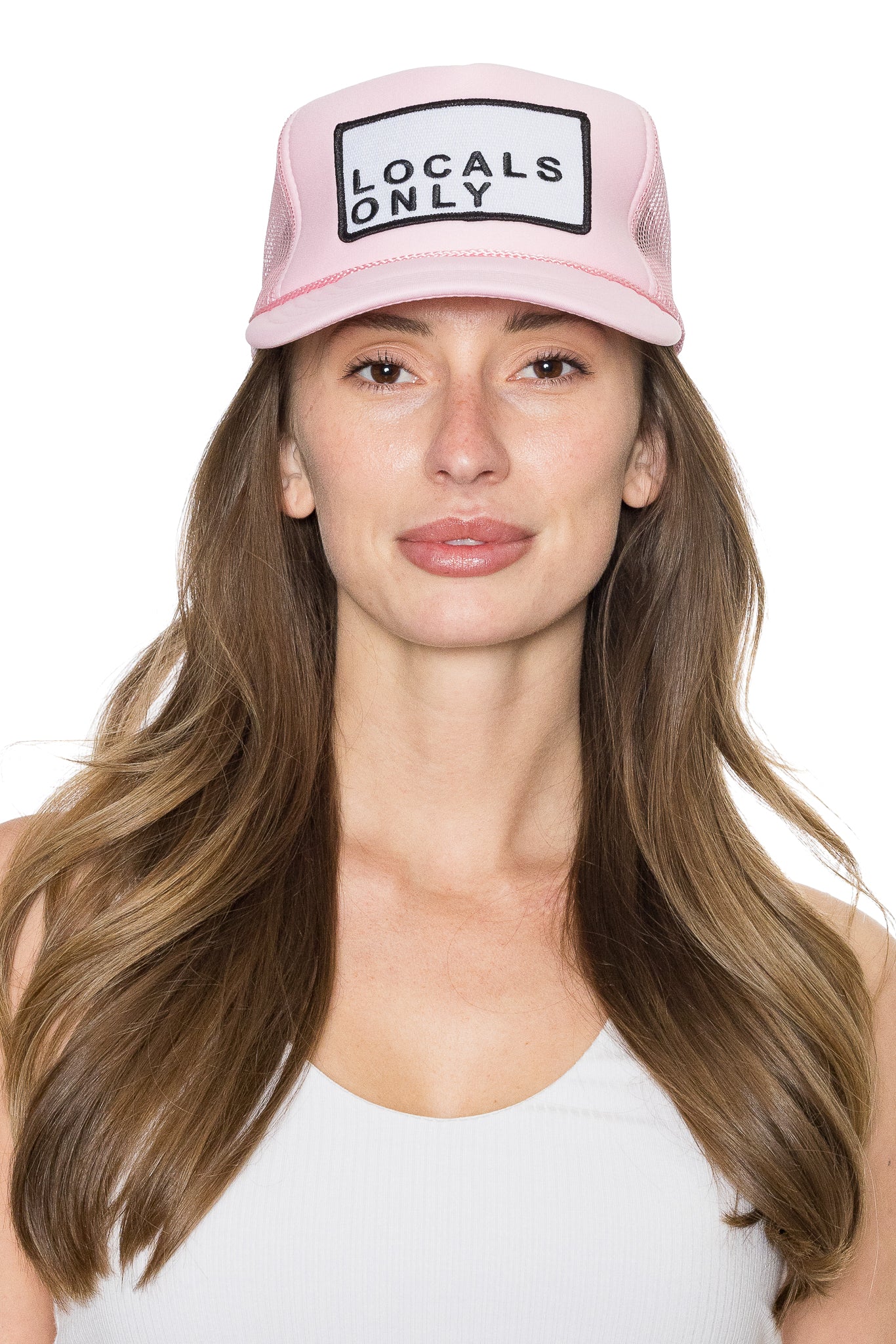 Trucker Hat in Light Pink