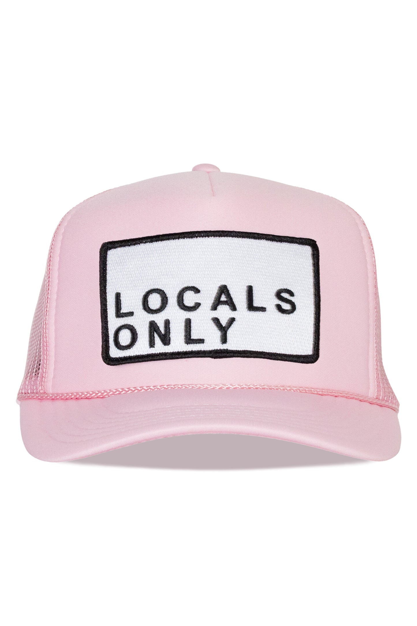 Locals Only Trucker Hat in Light Pink