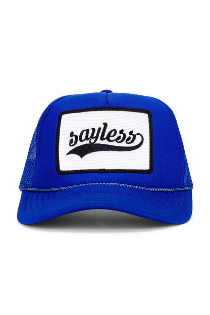 Sayless Trucker Hat in Cobalt