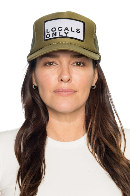 Locals Only Trucker Hat in Olive