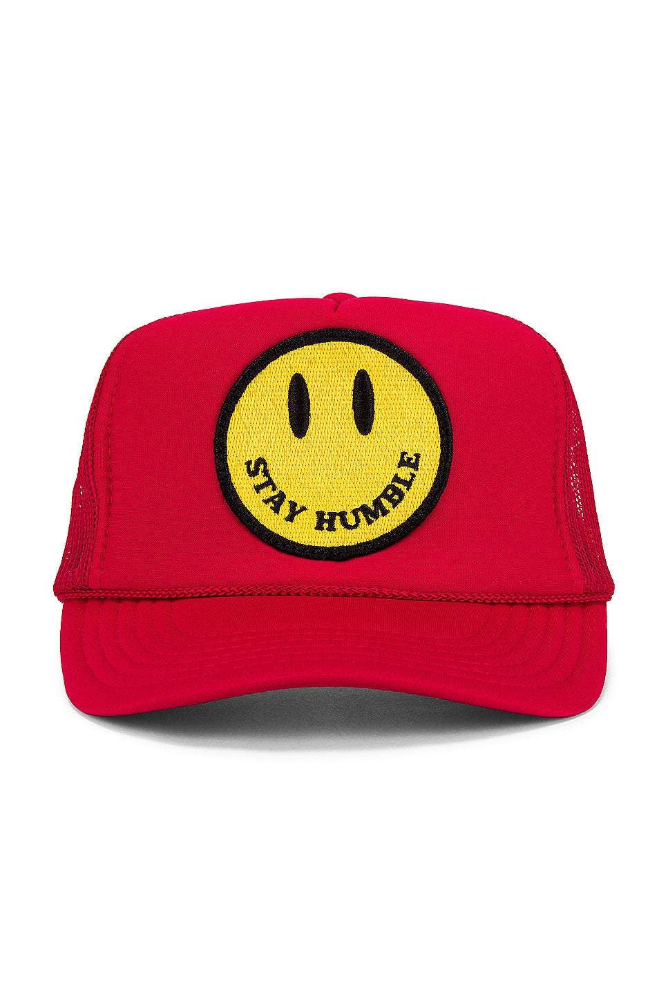 Stay Humble Trucker Hat in Red