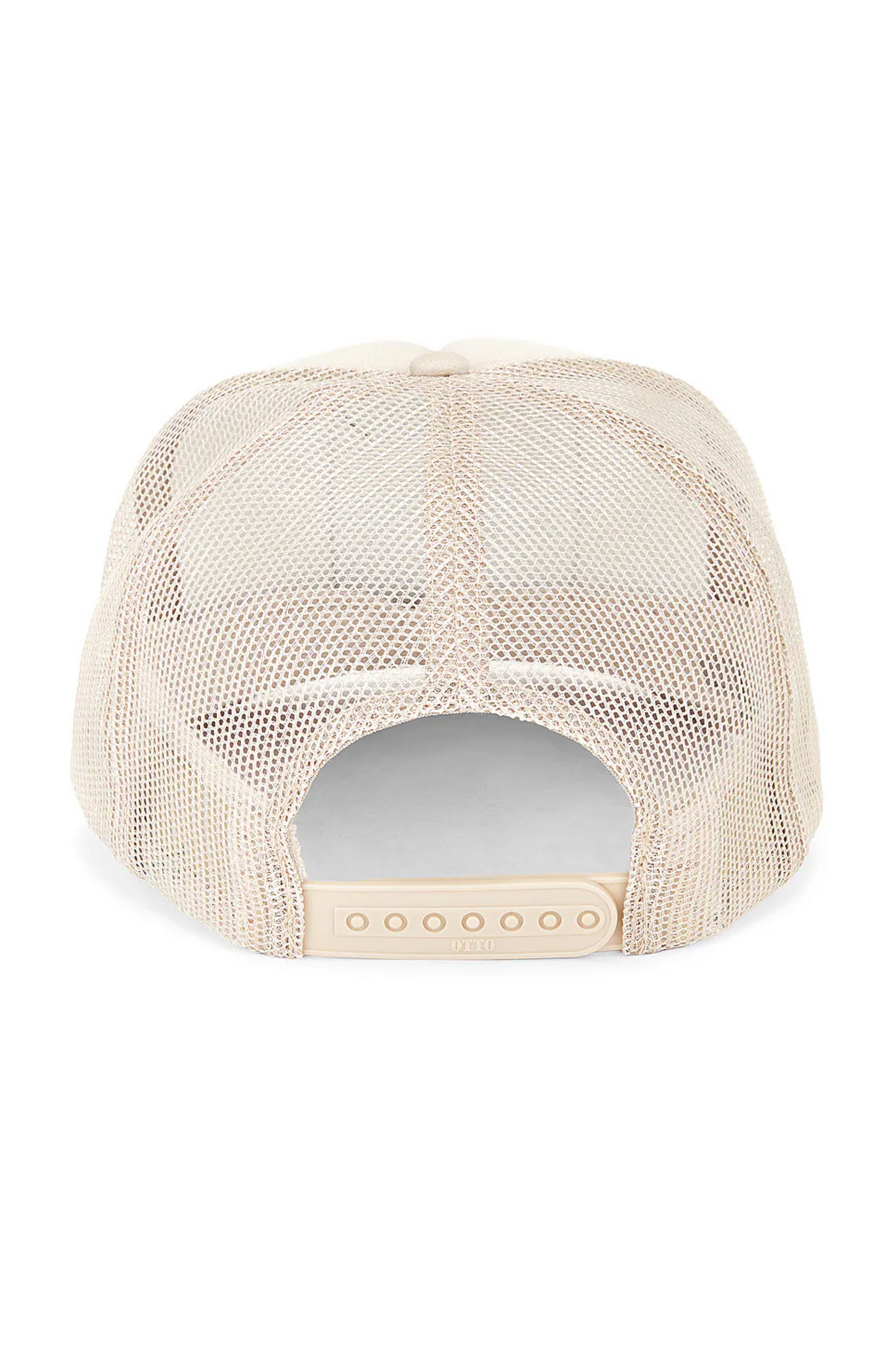 California Stripes Trucker Hat in Tan