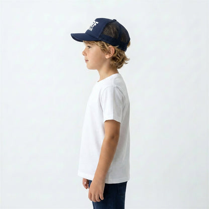 Youth Surf California Trucker Hat in Navy White