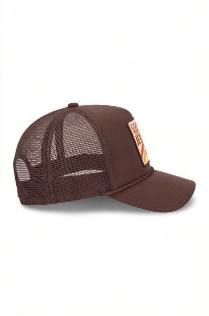 Cool Your Jets Trucker Hat in Brown