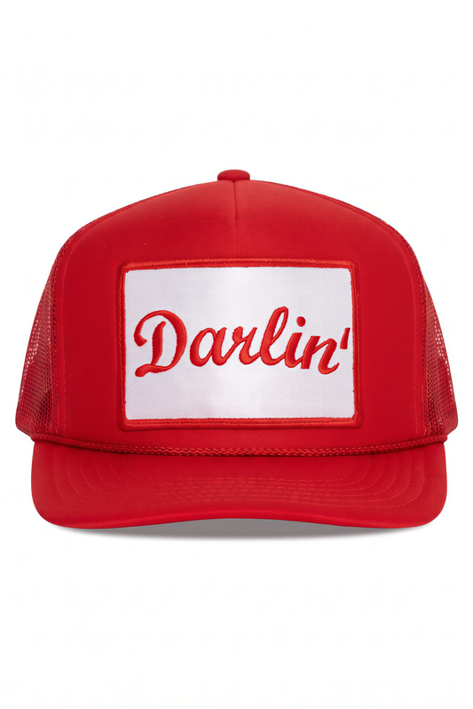 Darlin' Trucker Hat in Red