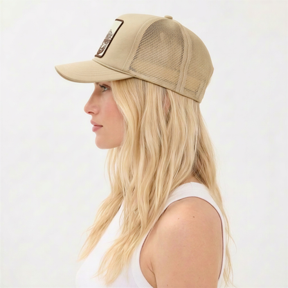 Cool Your Jets Trucker Hat Tan