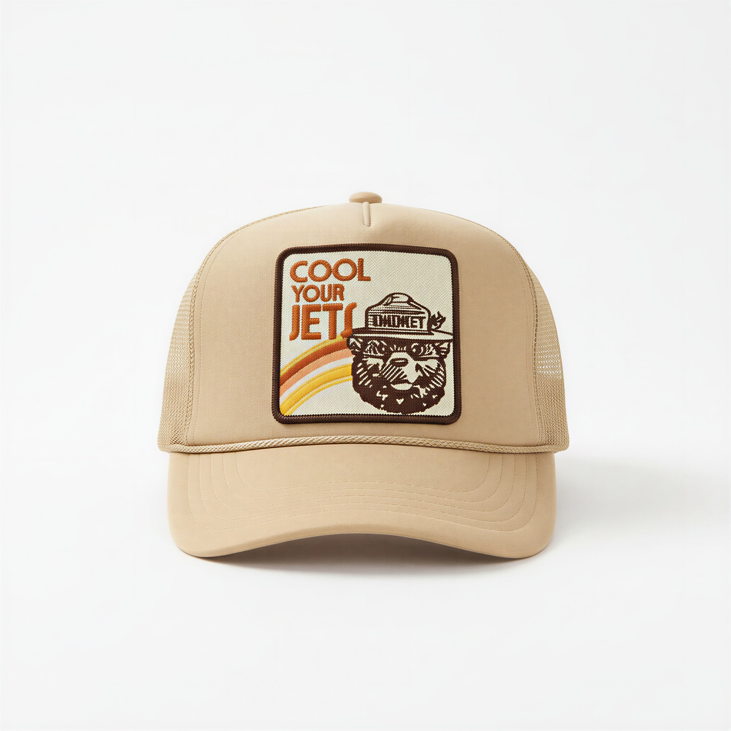 Cool Your Jets Trucker Hat Tan