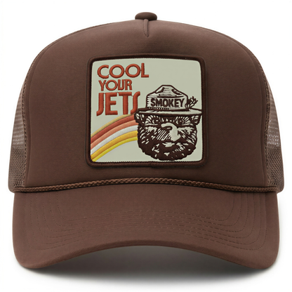 Cool Your Jets Trucker Hat Brown
