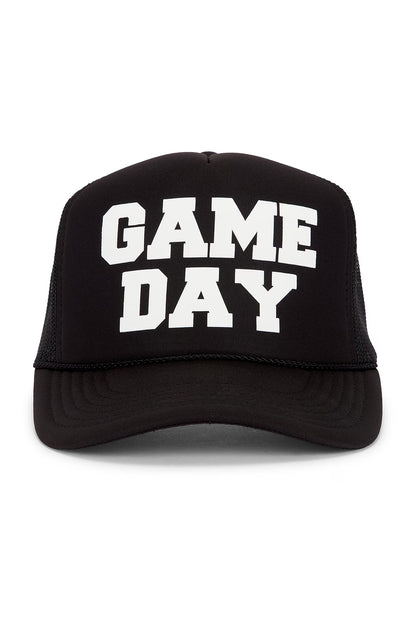 Game Day Trucker Hat in Black