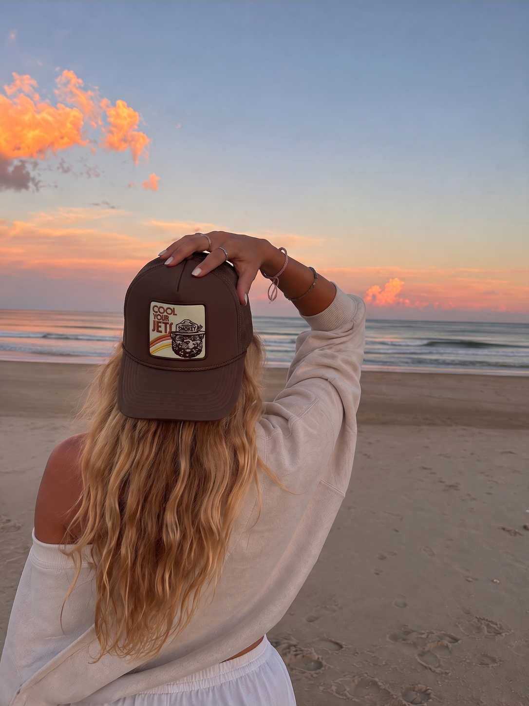 Cool Your Jets Trucker Hat Brown