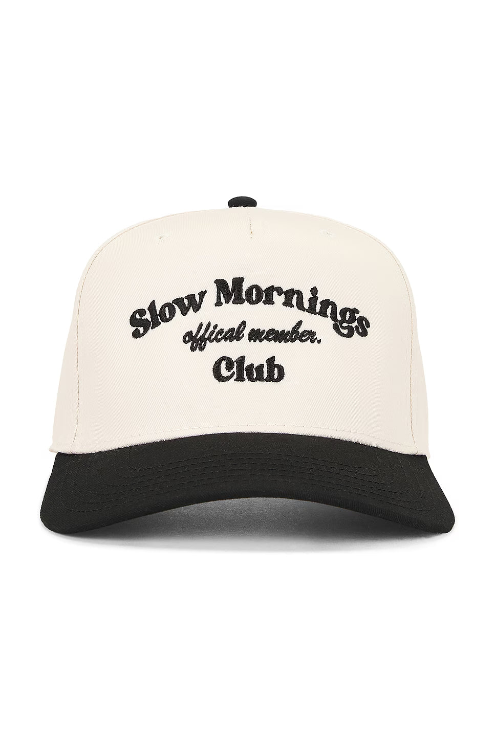 Slow Mornings Vintage Snapback in Black Natural